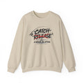 Crewneck Sweatshirt — "Catch"/"Release" Graphic Pullover