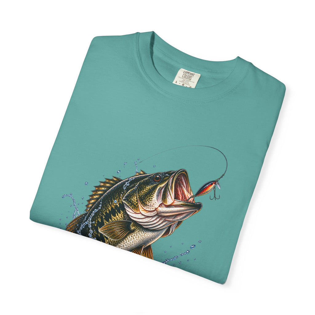Bass Fishing T-Shirt — Jumping Largemouth Design