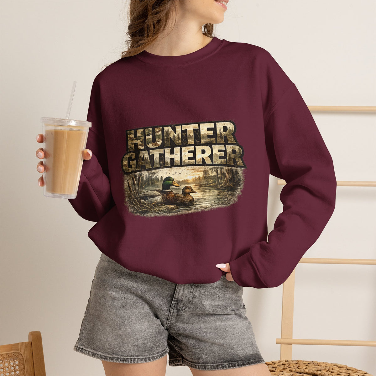 Unisex Heavy Blend "Hunter Gatherer" Crewneck Sweatshirt