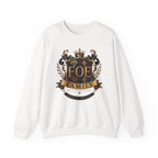 FOE Family Crest Crewneck Sweatshirt — Vintage Heraldic Logo Pullover
