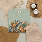 Earth Waves T-Shirt — Artistic Planet Graphic Tee