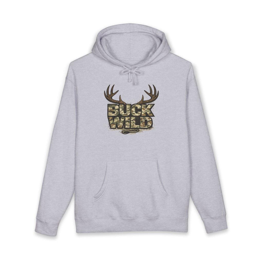 Buck Wild Camo Hoodie — Deer Antler Hunting Sweatshirt