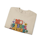 No Thanks Friend Sweatshirt — Retro Floral Graphic Crewneck