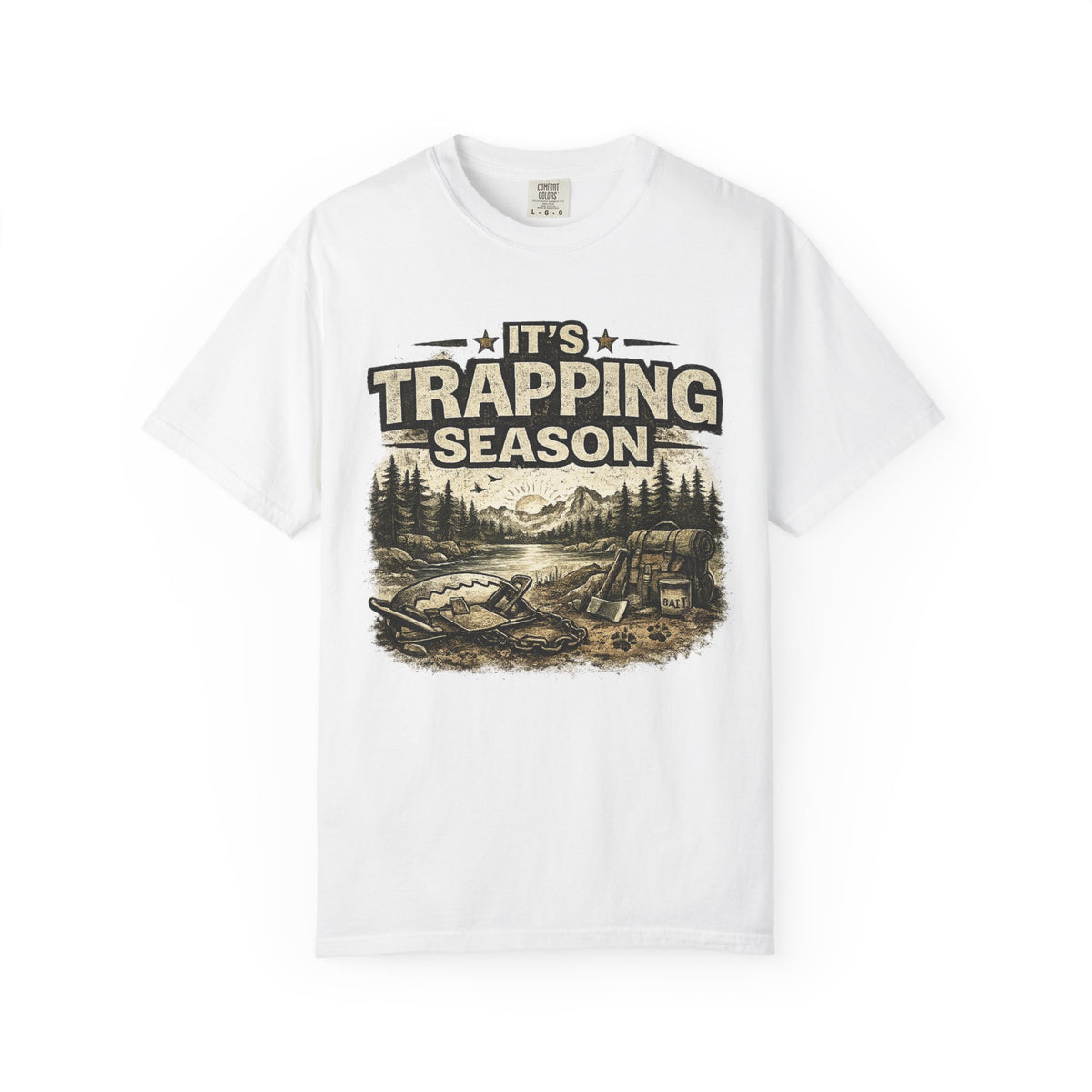 Trapping Season T-Shirt — Vintage Outdoorsman Hunting & Trapping Graphic Tee