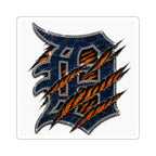 Detroit Tigers Claw Ripped Logo Sticker — Kiss-Cut Sports Decal