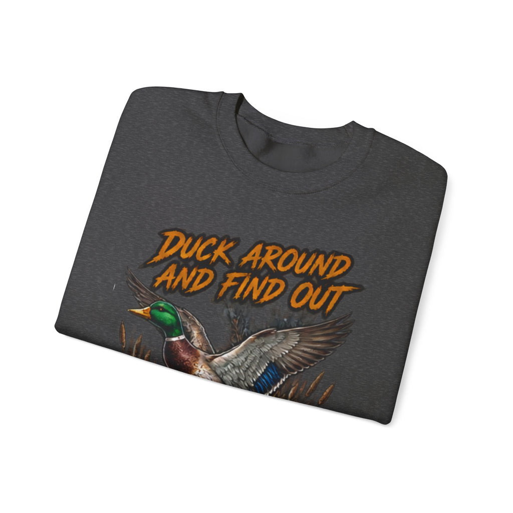 Crewneck Sweatshirt - "Duck Around And Find Out (D.A.F.O.)" Mallard Graphic