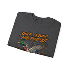Crewneck Sweatshirt - "Duck Around And Find Out (D.A.F.O.)" Mallard Graphic
