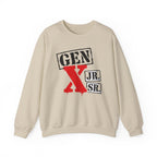 Gen X Jr./Sr. Crewneck Sweatshirt – Retro Generation X Design
