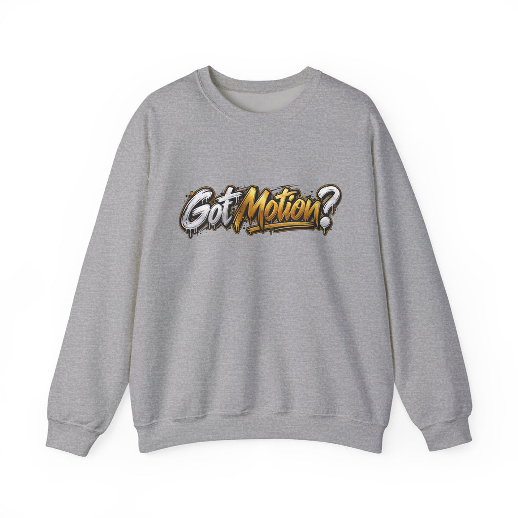 Got Motion? Crewneck Sweatshirt — Retro Graffiti Athletic Streetwear
