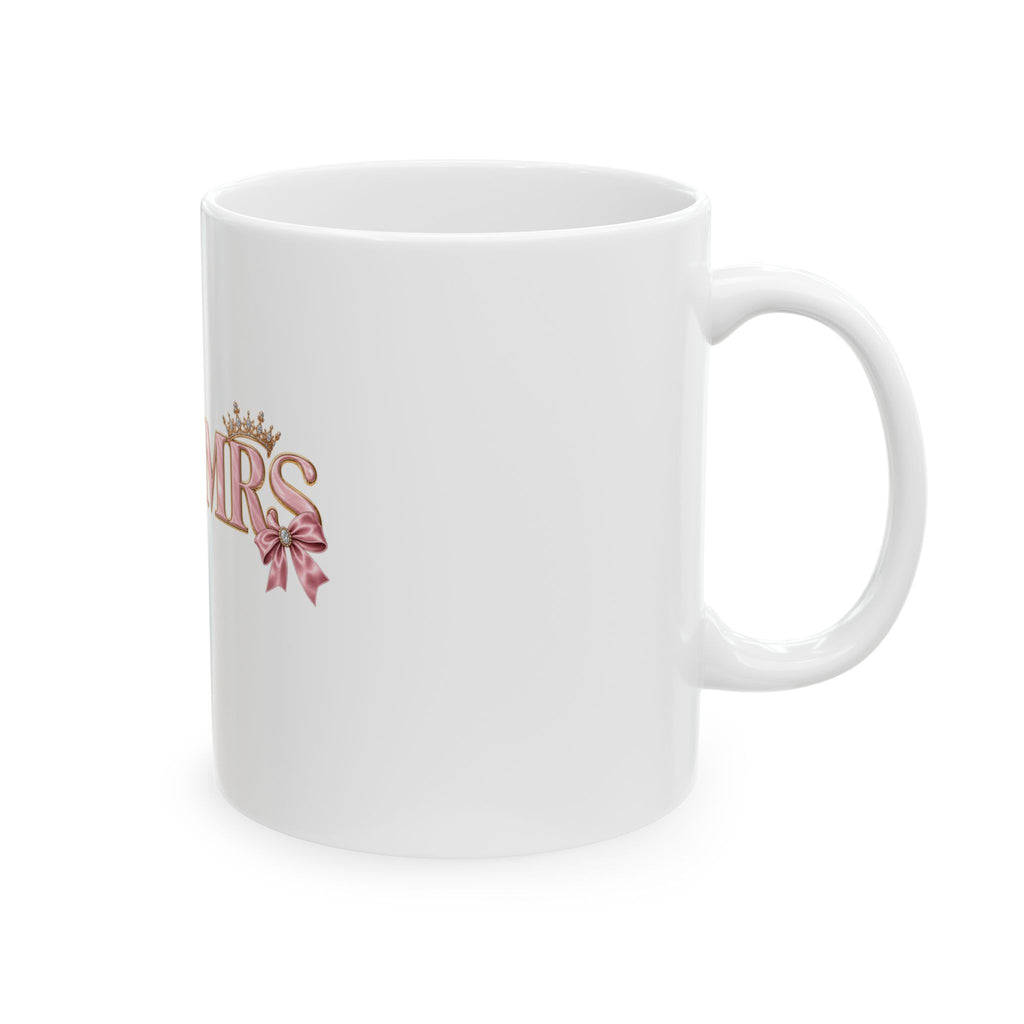 Mr & Mrs Decorative Wedding Mug — Bridal Couple 11oz/15oz Ceramic Gift