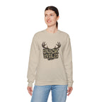 Buck Wild Camo Sweatshirt — Hunting Antler Graphic Crewneck