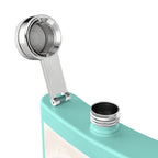 Flask — Polished Decorative 6oz Stainless Steel Hip Flask with Elegant Bow Design