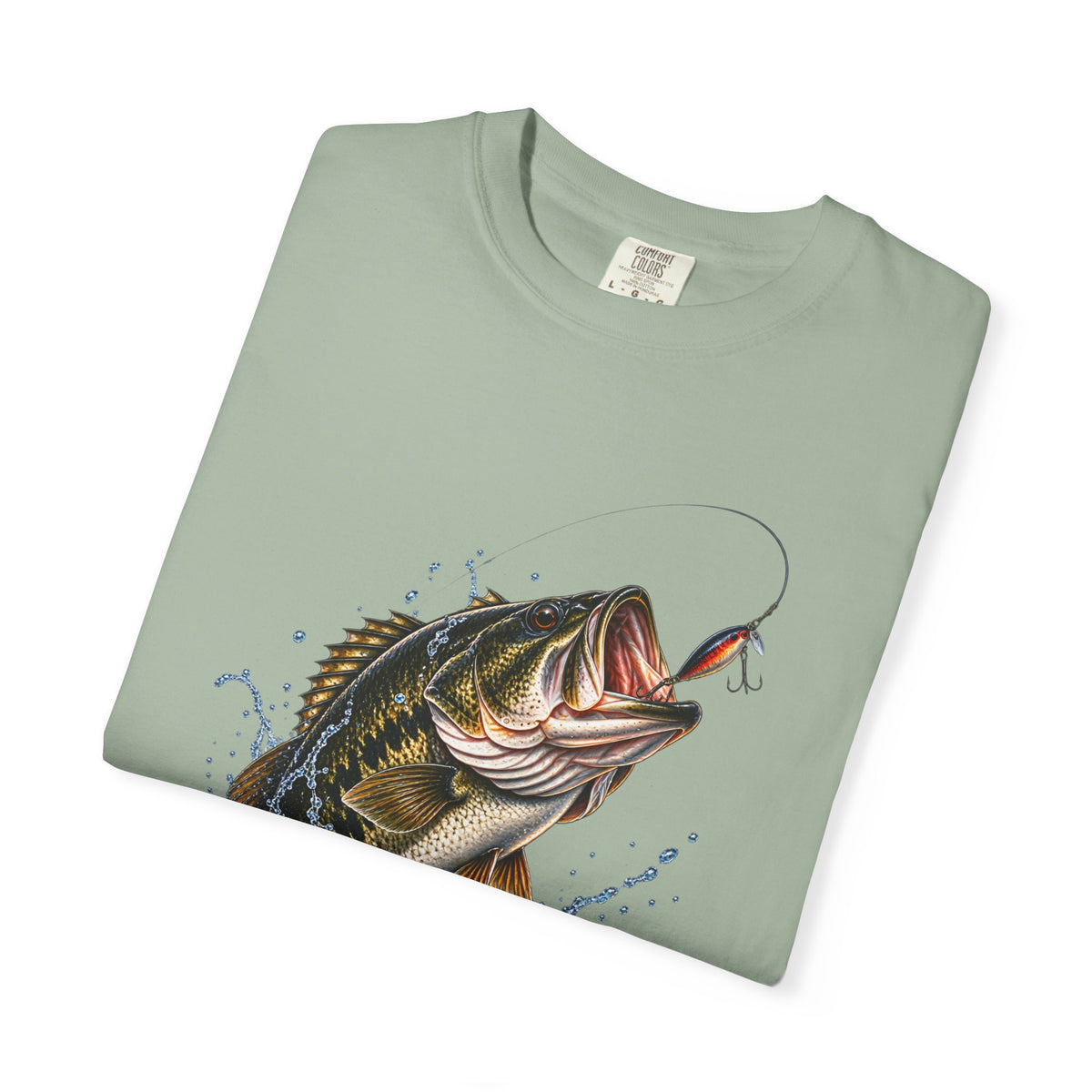 Bass Fishing T-Shirt — Jumping Largemouth Design