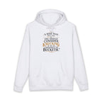 Hoodie - "A Wise Man Once Said: One Should Consider Knucking" Quote Graphic Hoodie