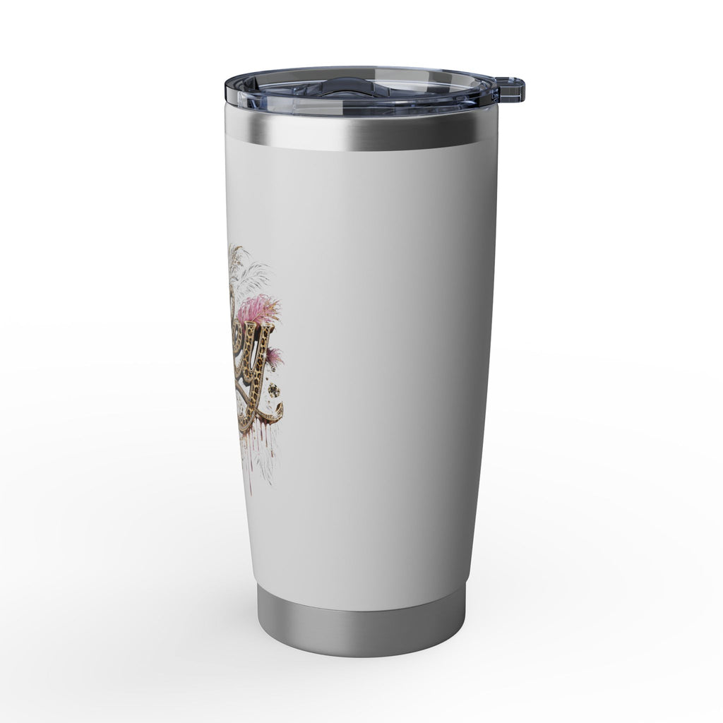 Wifey 20oz Stainless Tumbler – Leopard Script Bridal Travel Cup