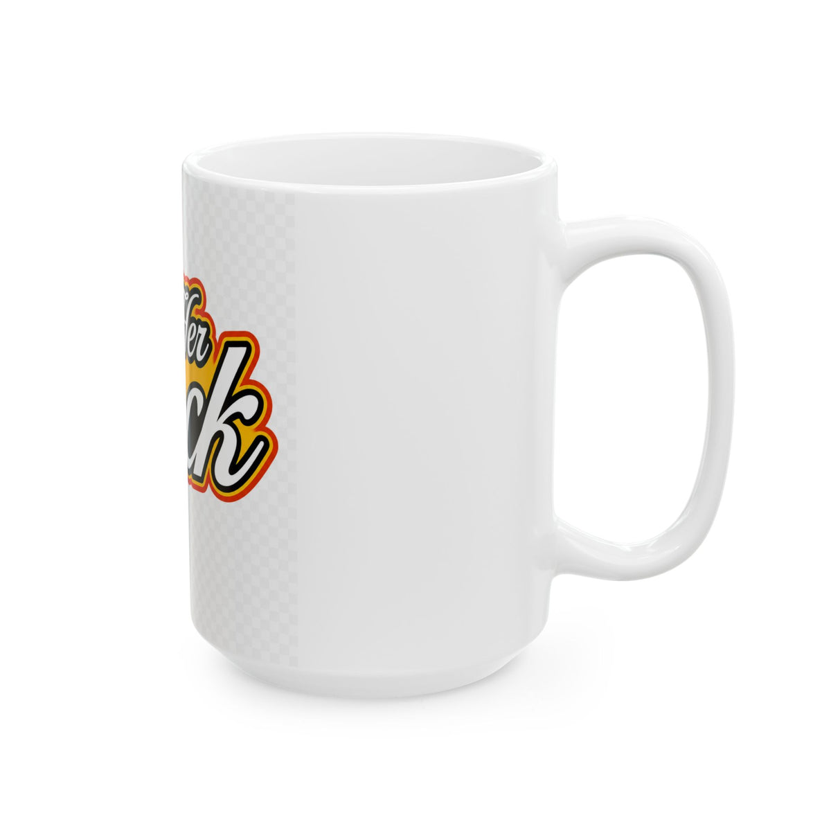 Her Rocks Ceramic Mug – Retro Script Coffee Cup (11oz & 15oz)