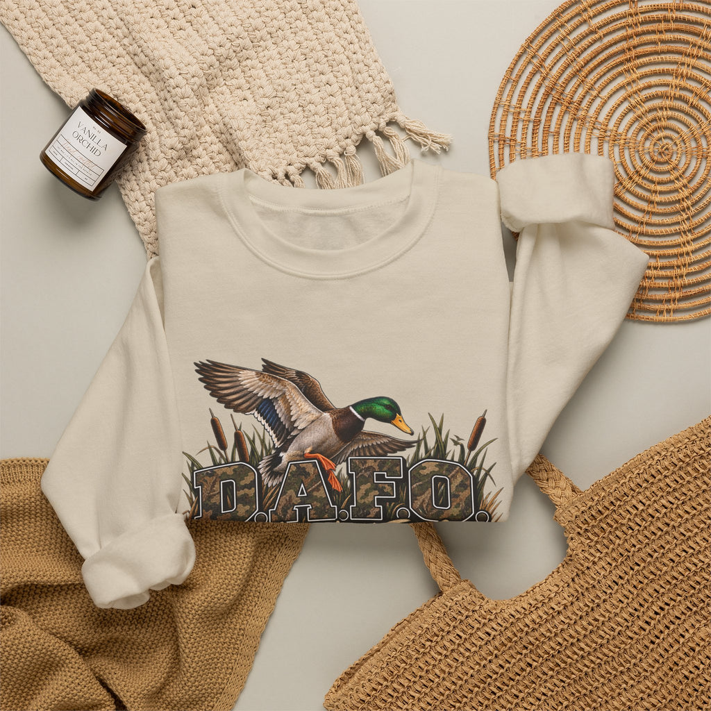 Crewneck Sweatshirt - 'Duck Around and Find Out' Mallard Hunting Graphic