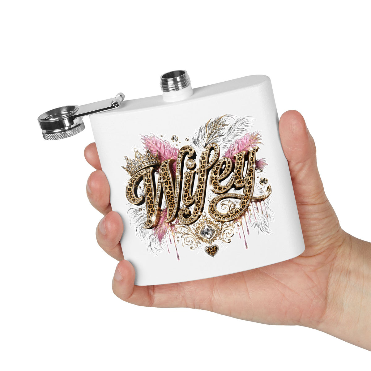 Wifey 6oz Stainless Steel Flask - Bridal Bachelorette Party Gift