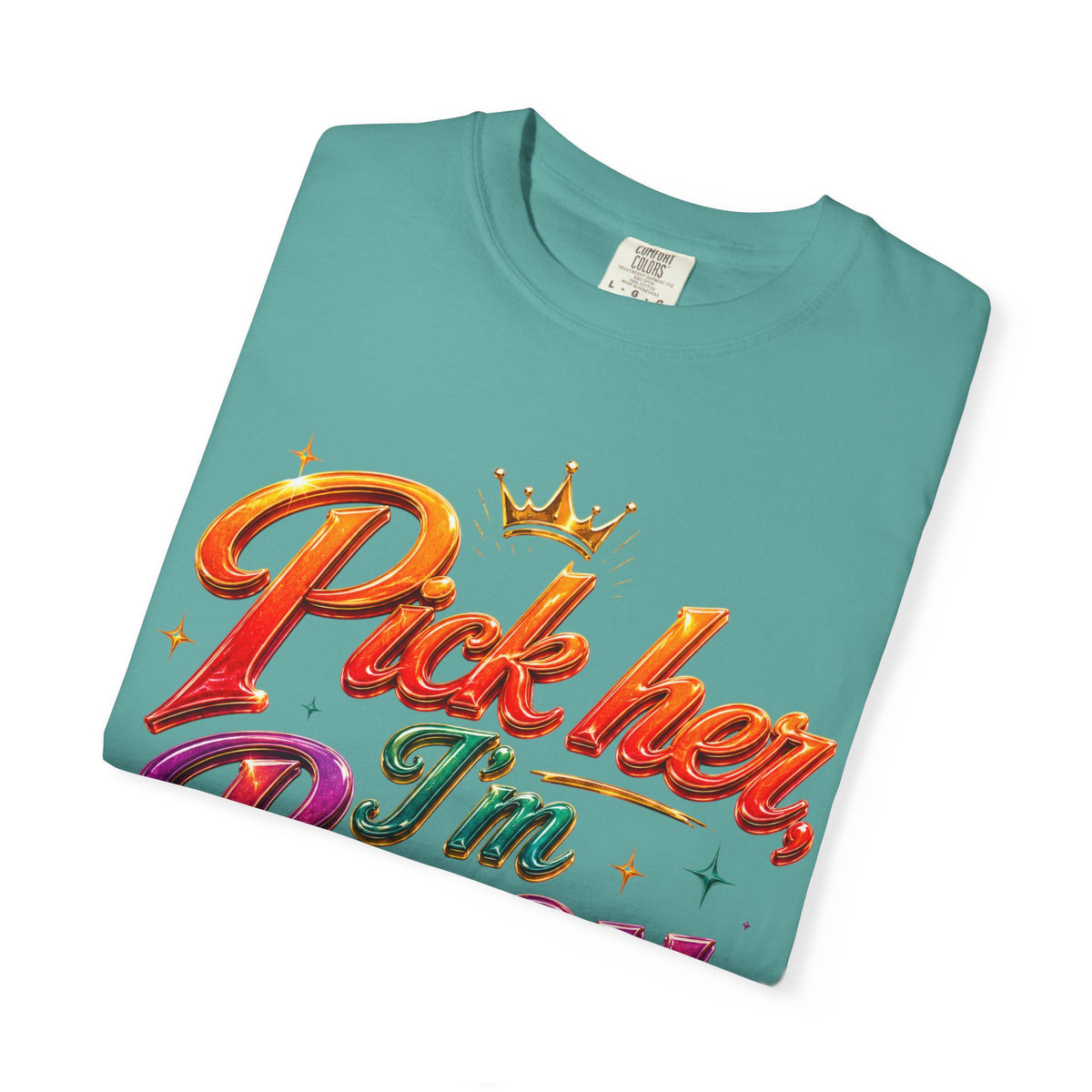 Pick Her I'm Busy T-Shirt — Bold Retro Script Graphic Tee for Confident Women