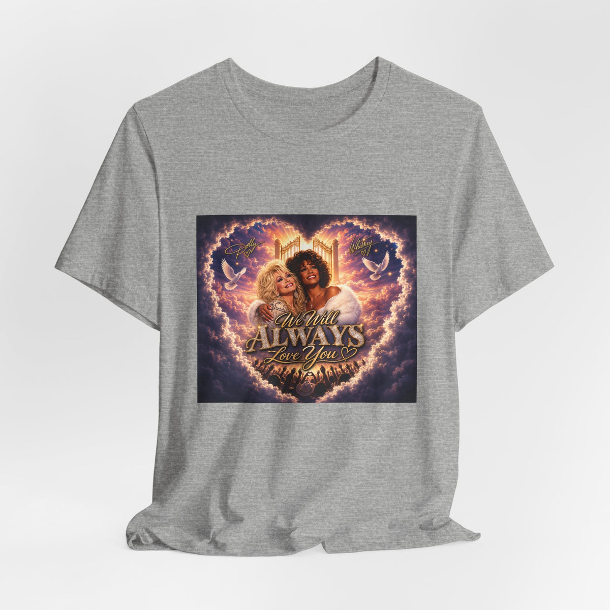 Always By Your Side Heart Portrait Tee