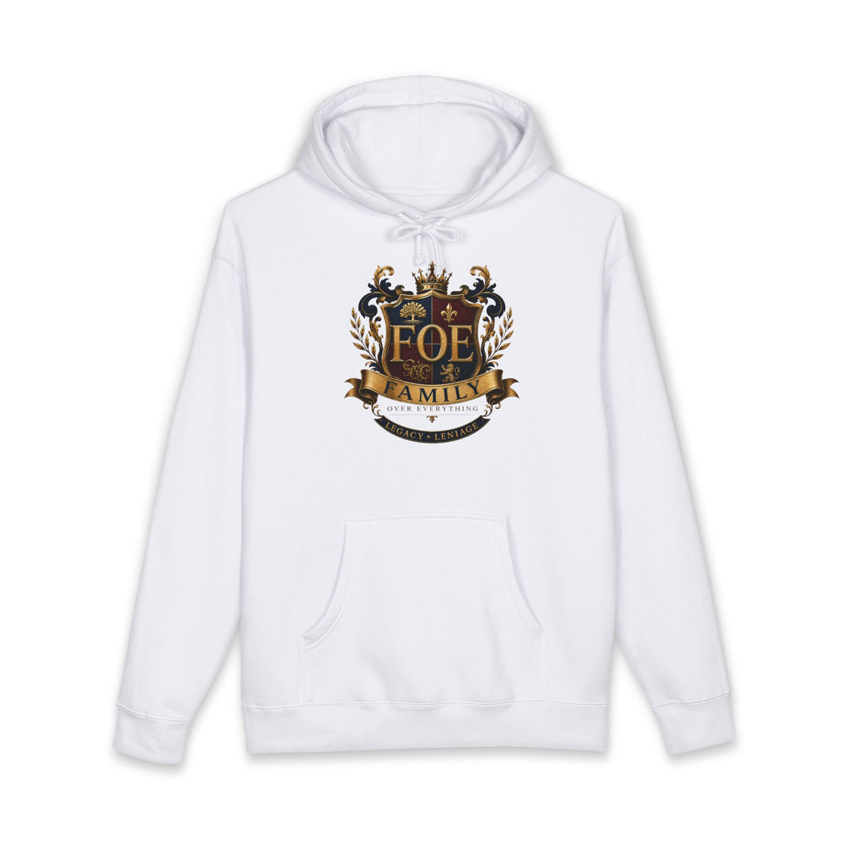 FOE Family Crest Hoodie – Vintage Heraldic Coat of Arms Pullover