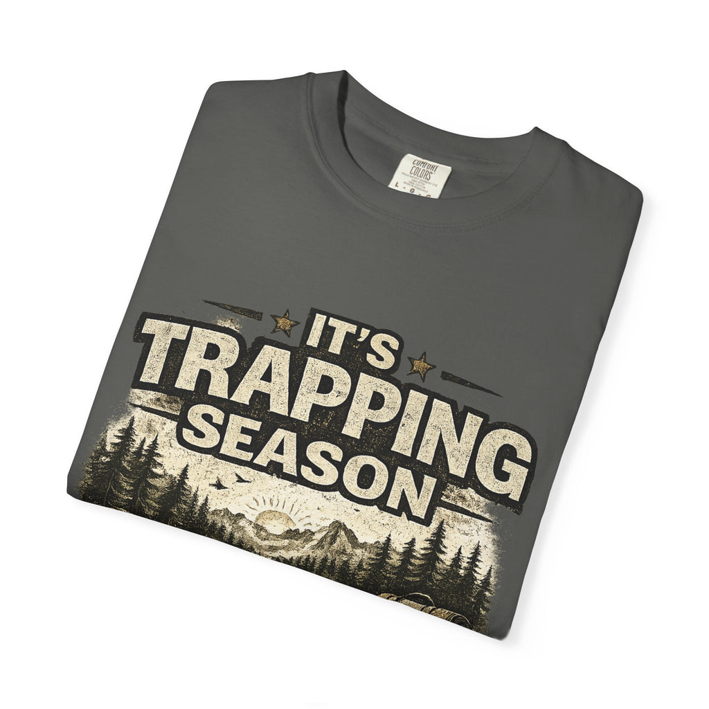 Trapping Season T-Shirt — Retro Wilderness Trapper Graphic Tee