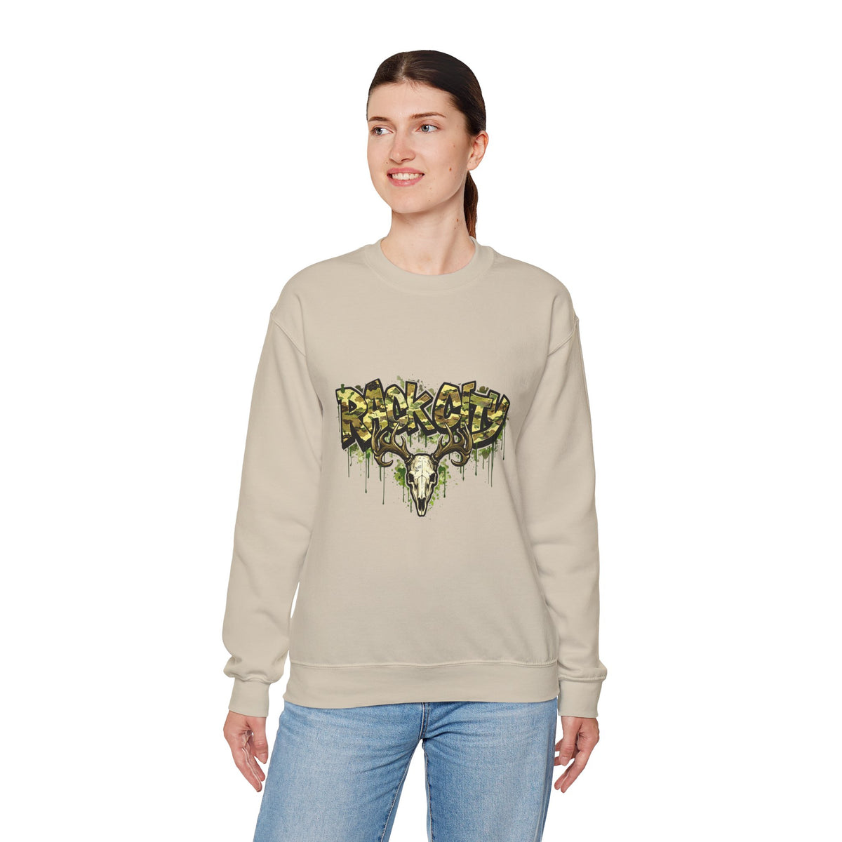 Unisex Heavy Blend "Rack City" Crewneck Sweatshirt