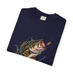 Bass Fishing T-Shirt — Jumping Largemouth Design