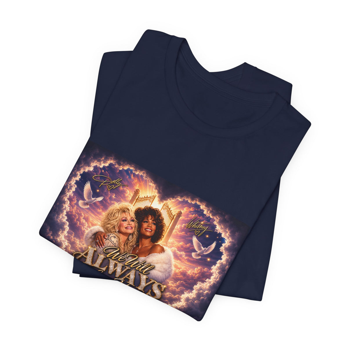 Always By Your Side Heart Portrait Tee