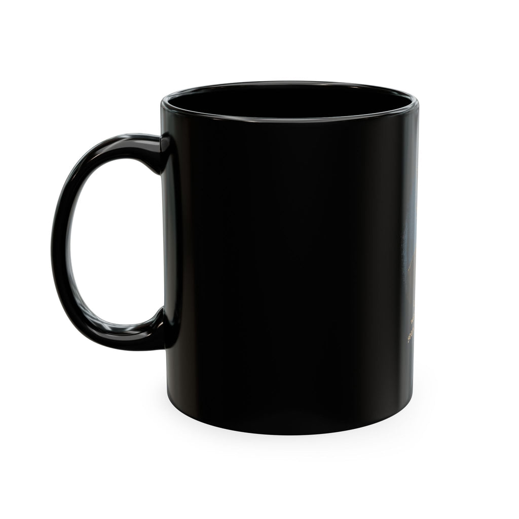 Jerry Seinfeld Comedy Quote Mug – “Is it me or does working for a living seem counterproductive?” – Black Ceramic Coffee Cup