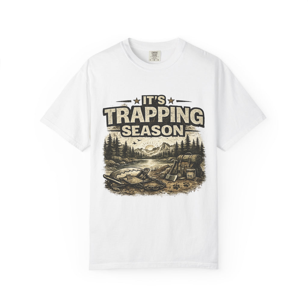Trapping Season T-Shirt — Retro Wilderness Trapper Graphic Tee