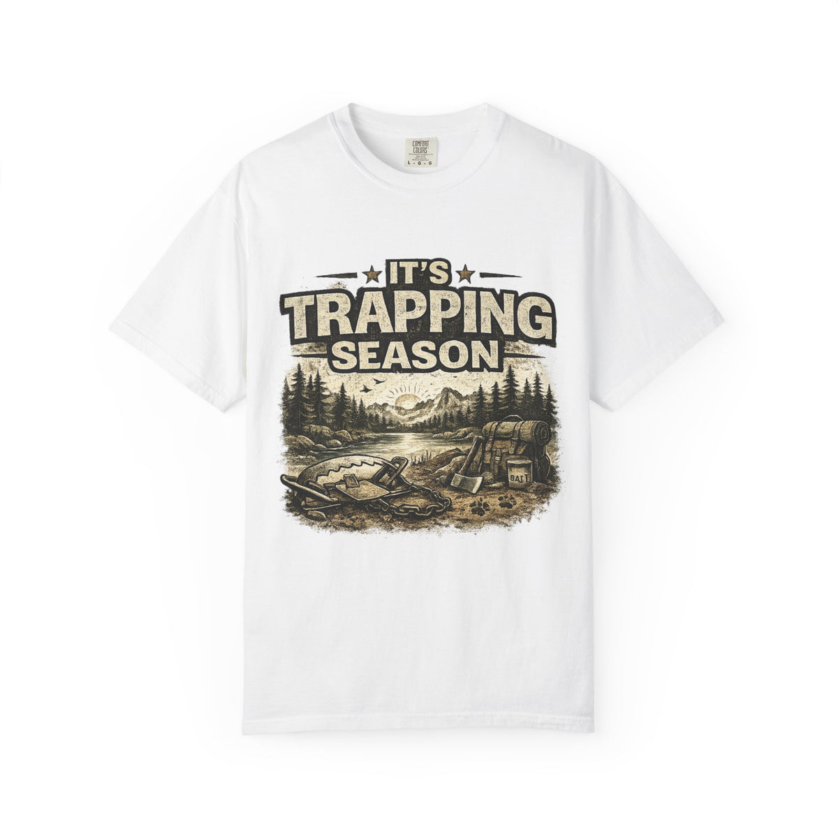 Trapping Season T-Shirt — Retro Wilderness Trapper Graphic Tee