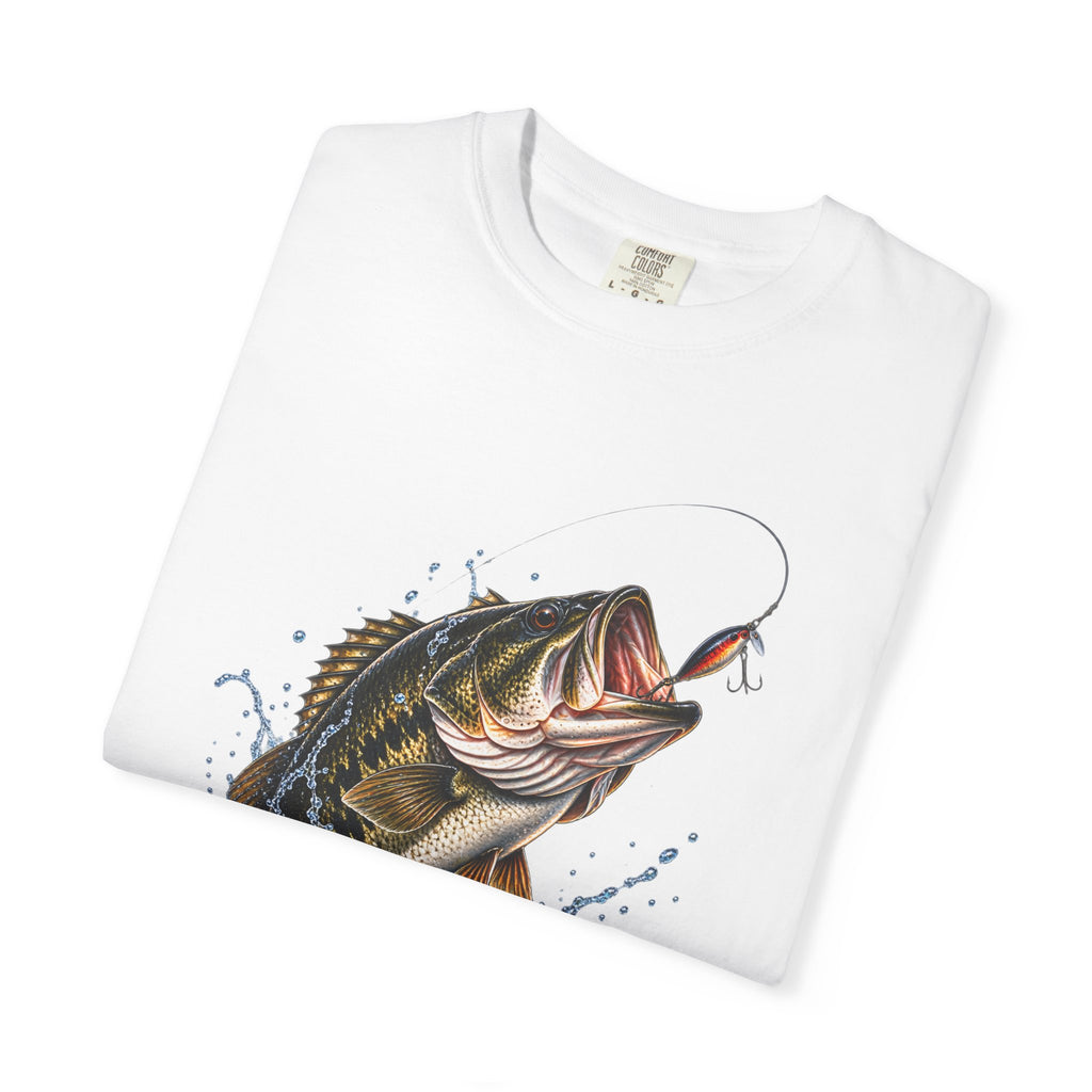 Bass Fishing T-Shirt — Jumping Largemouth Design