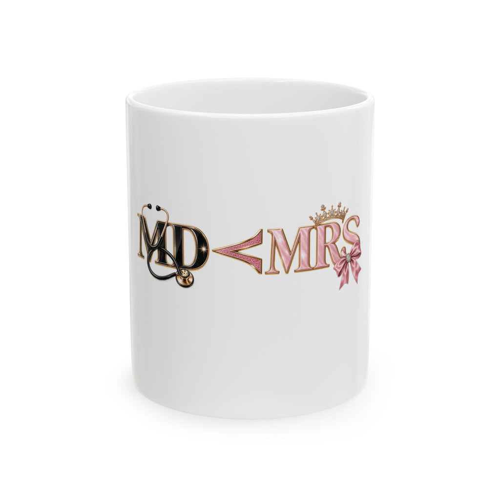 Mr & Mrs Decorative Wedding Mug — Bridal Couple 11oz/15oz Ceramic Gift