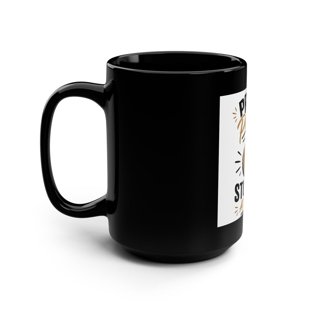 Proud Parent of a C Student 15oz Black Coffee Mug — Funny Gift for Parents & Back-to-School