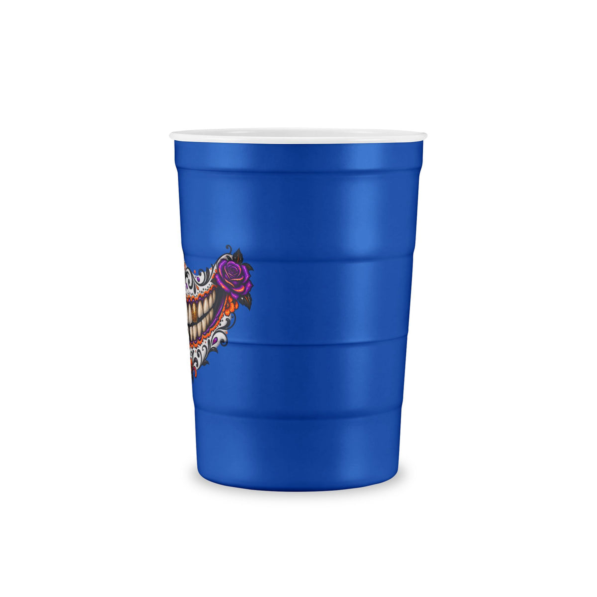 Sugar Skull Recyclable Steel Cup — Day of the Dead Party Cup