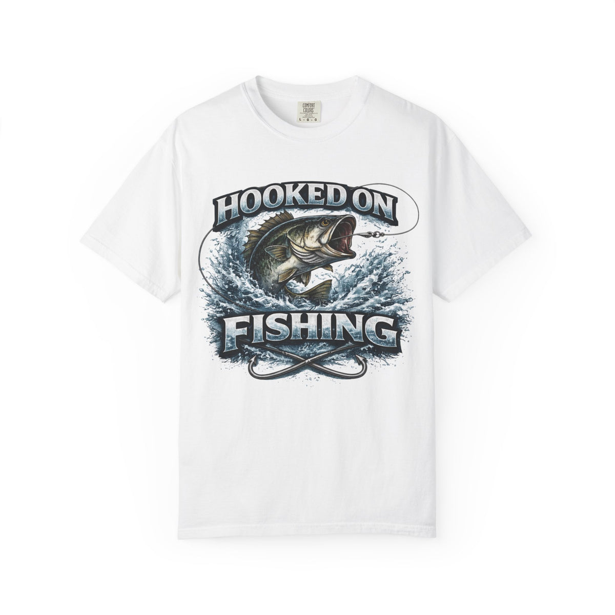 Hooked on Fishing T-Shirt — Mens Fishing Graphic Tee for Anglers