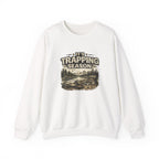 Crewneck Sweatshirt — "It's Trapping Season" Rustic Outdoor Graphic