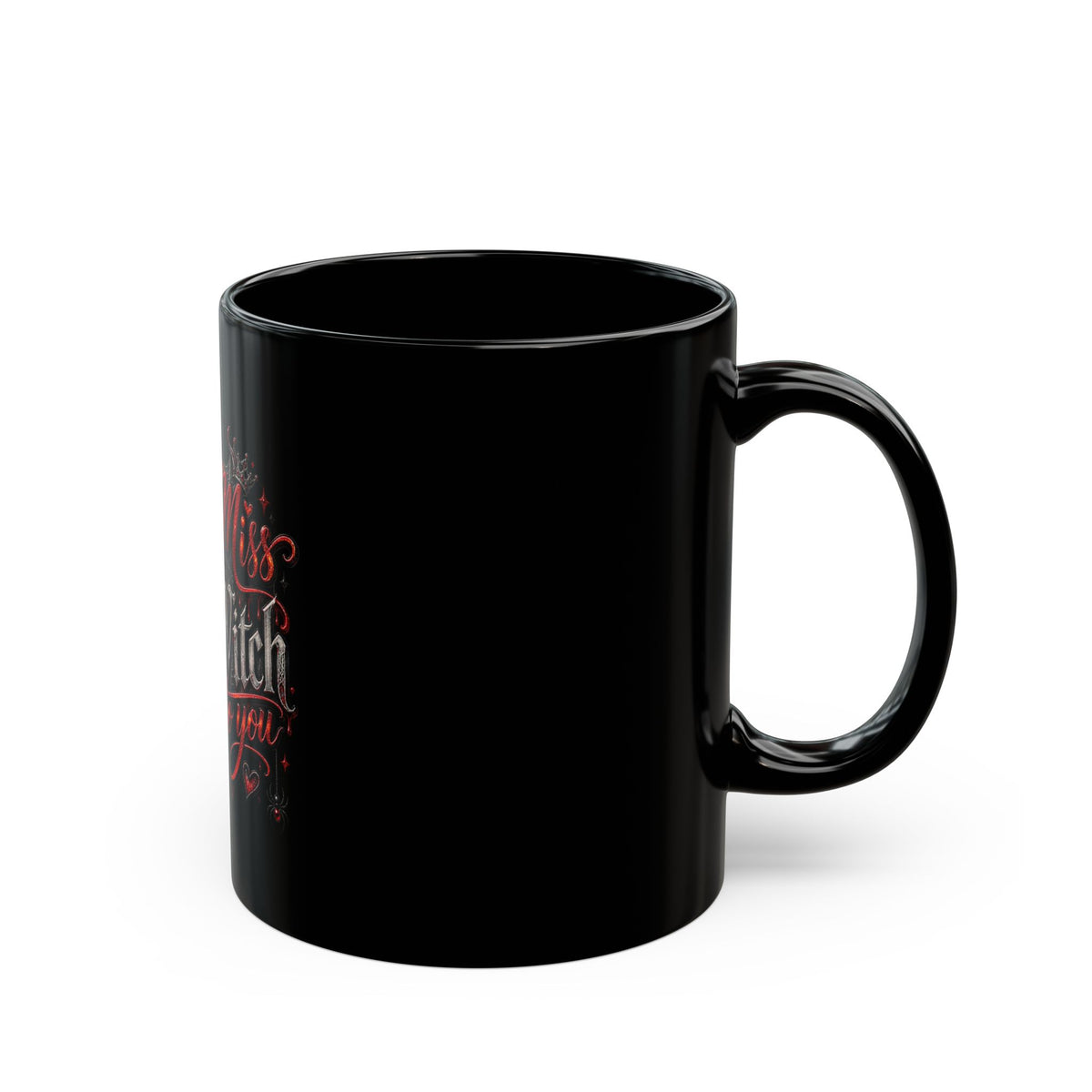 Miss Witch To You Black Mug — Gothic Halloween Coffee Cup (11oz/15oz)