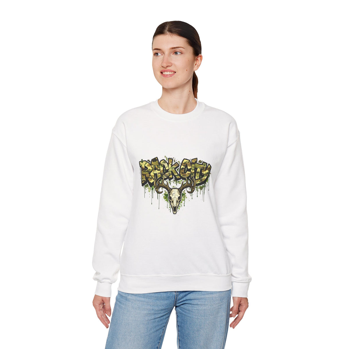 Unisex Heavy Blend "Rack City" Crewneck Sweatshirt