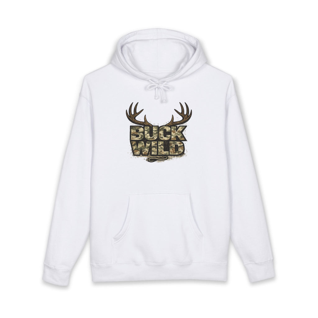 Buck Wild Camo Hoodie — Deer Antler Hunting Sweatshirt