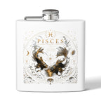 Pisces Zodiac Flask — 6oz Stainless Steel Astrological Hip Flask