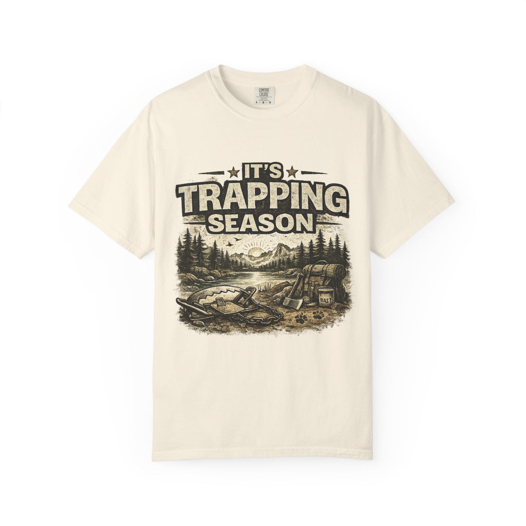 Trapping Season T-Shirt — Retro Wilderness Trapper Graphic Tee