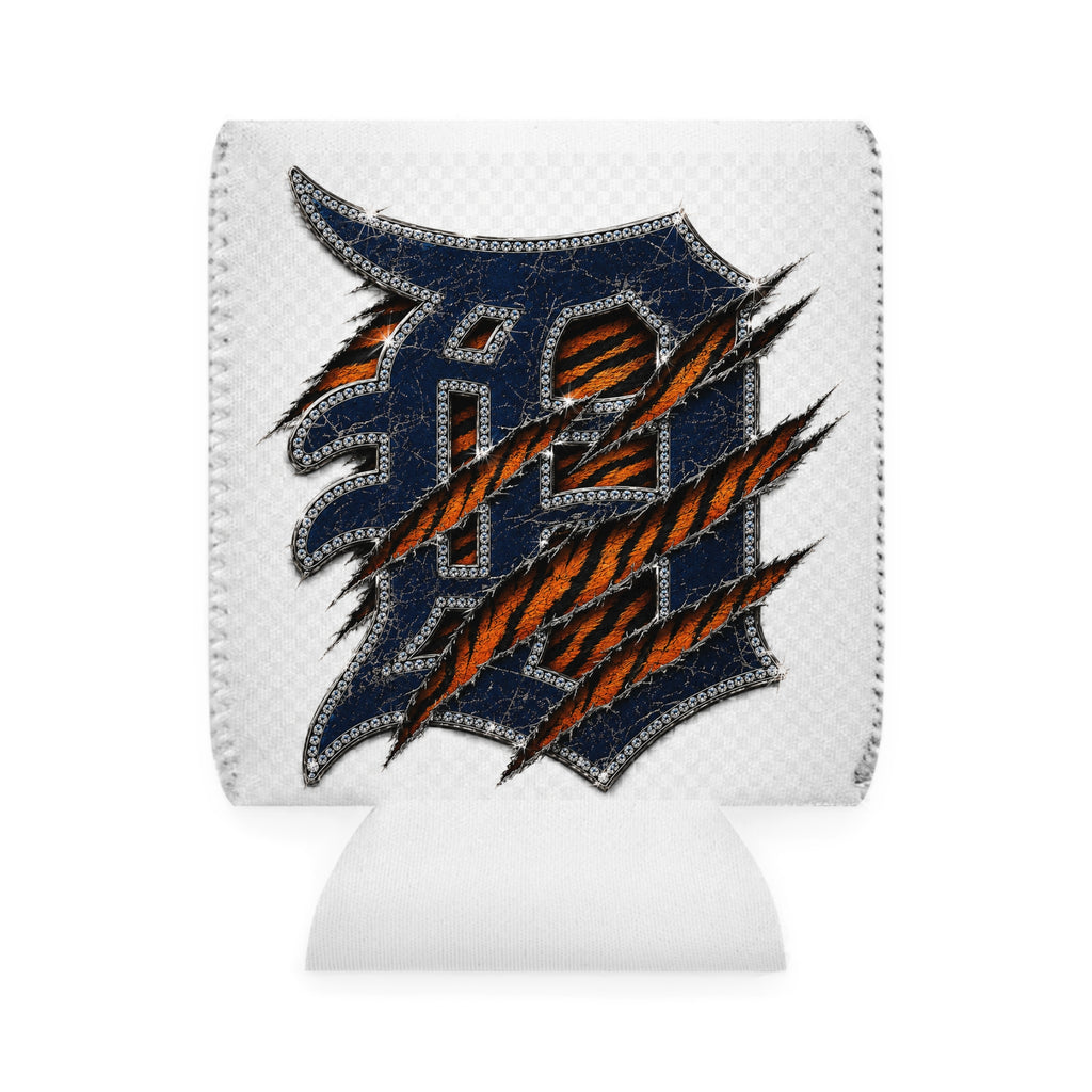 Tiger Claw Can Cooler Sleeve — Distressed D Monogram Drink Cooler