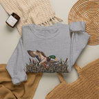 Crewneck Sweatshirt - 'Duck Around and Find Out' Mallard Hunting Graphic