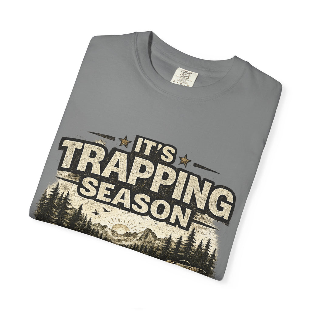 Trapping Season T-Shirt — Retro Wilderness Trapper Graphic Tee