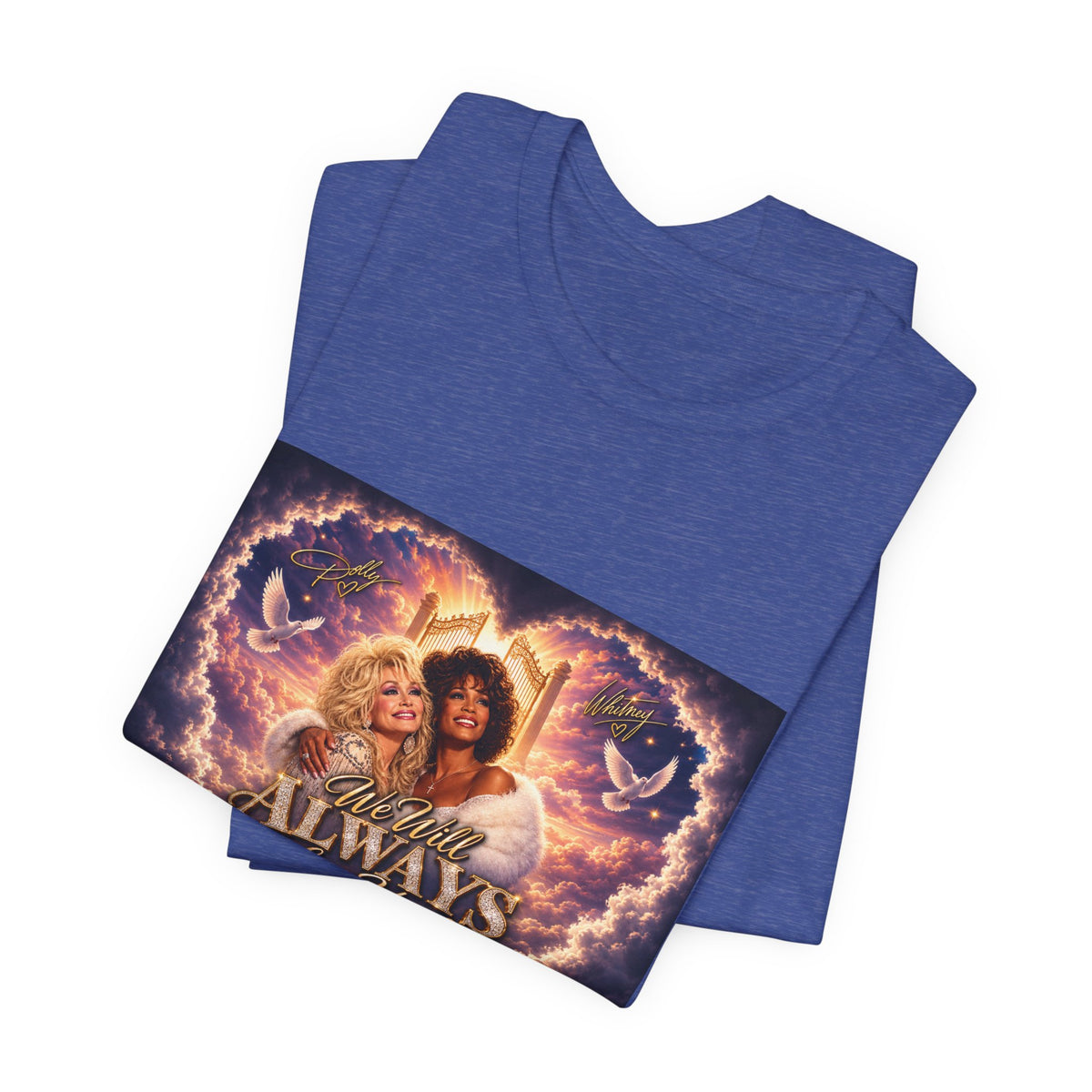 Always By Your Side Heart Portrait Tee