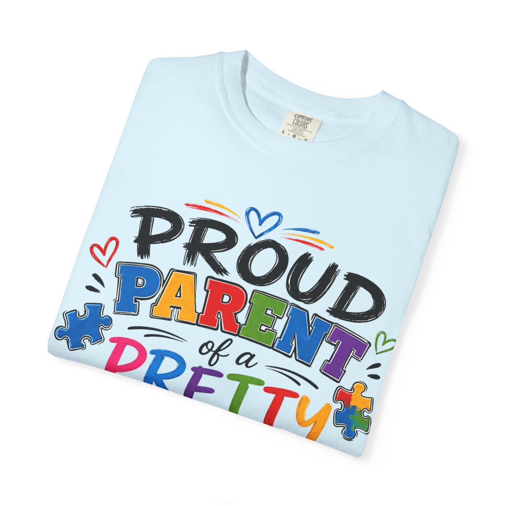 Proud Parent of a Pretty AwMazing Kid T-Shirt — Colorful Autism Pride Tee