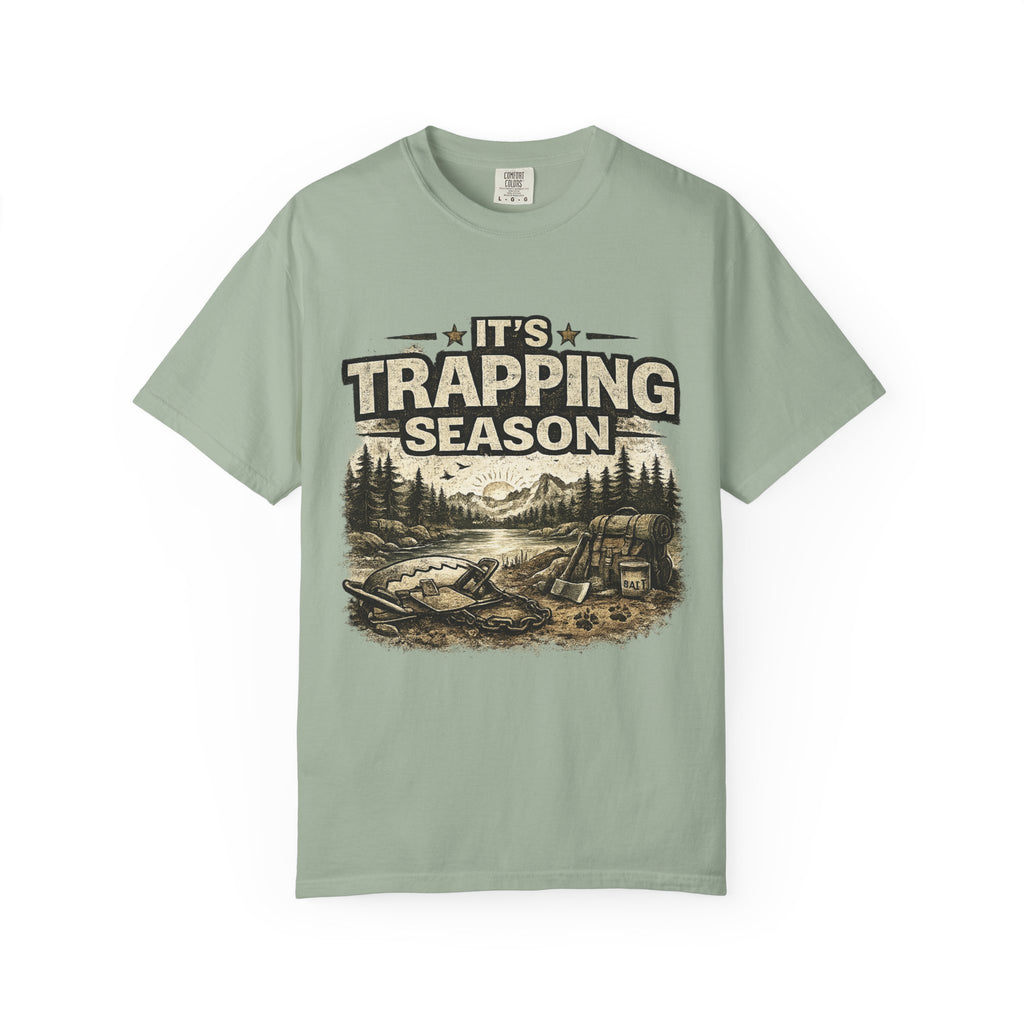 Trapping Season T-Shirt — Retro Wilderness Trapper Graphic Tee