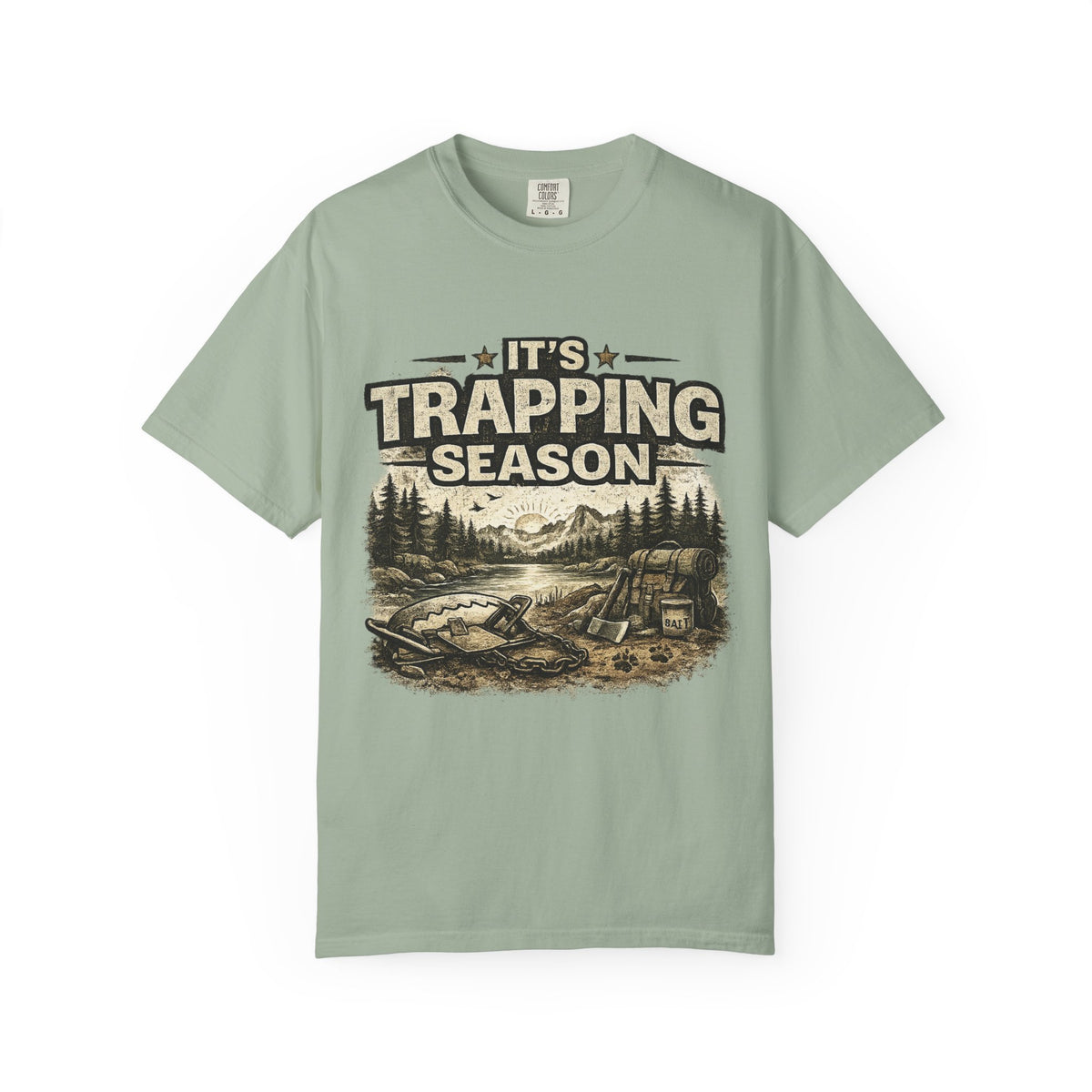 Trapping Season T-Shirt — Retro Wilderness Trapper Graphic Tee